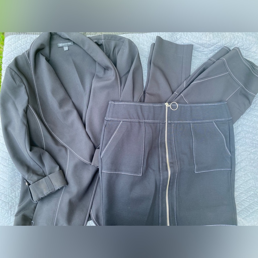 INC 3 Piece Outfit / Suit with White Accents